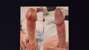 Solo male big cock soft to hard big dick huge cock accidental cumshot oops big cumshot