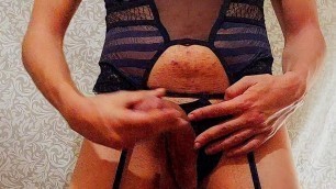 Sissy submissive femboy display