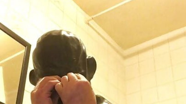 rubber gimp hood